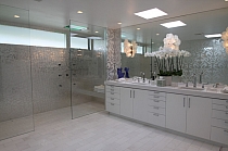 Glass mosaic Damano Gioro Bianco white+ silver 