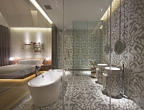 Glass mosaic Damano Gioro Bianco white+ silver 
