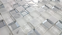  Mozaika Kamienno Szklana MAR 02 Diament biała 