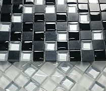 Mosaic Glass Stone MAR 03 Diamond black