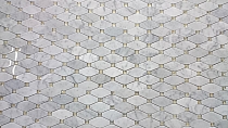 Biały marmur Carrara octagon Mozaikia kamienna hexa Diament Mar 04