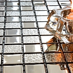 Glass mosaic SILVER A115