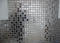 Mozaika Szklana Srebrna A115 super połysk 