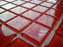 Crystal Glass Mosaic Red K02