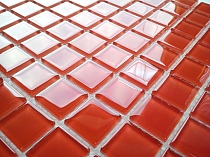 Crystal Glass Mosaic Red K02